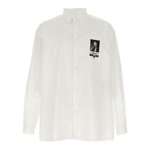 Undercover Bead-Embellished Cotton Shirt With Jacquard Patch - NWT